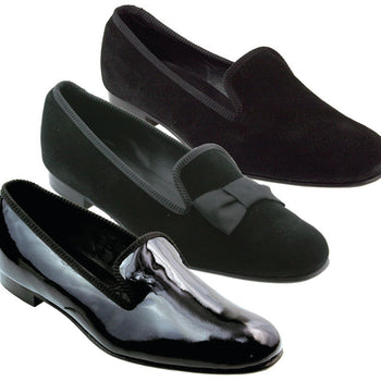 Suede & Patent Slippers