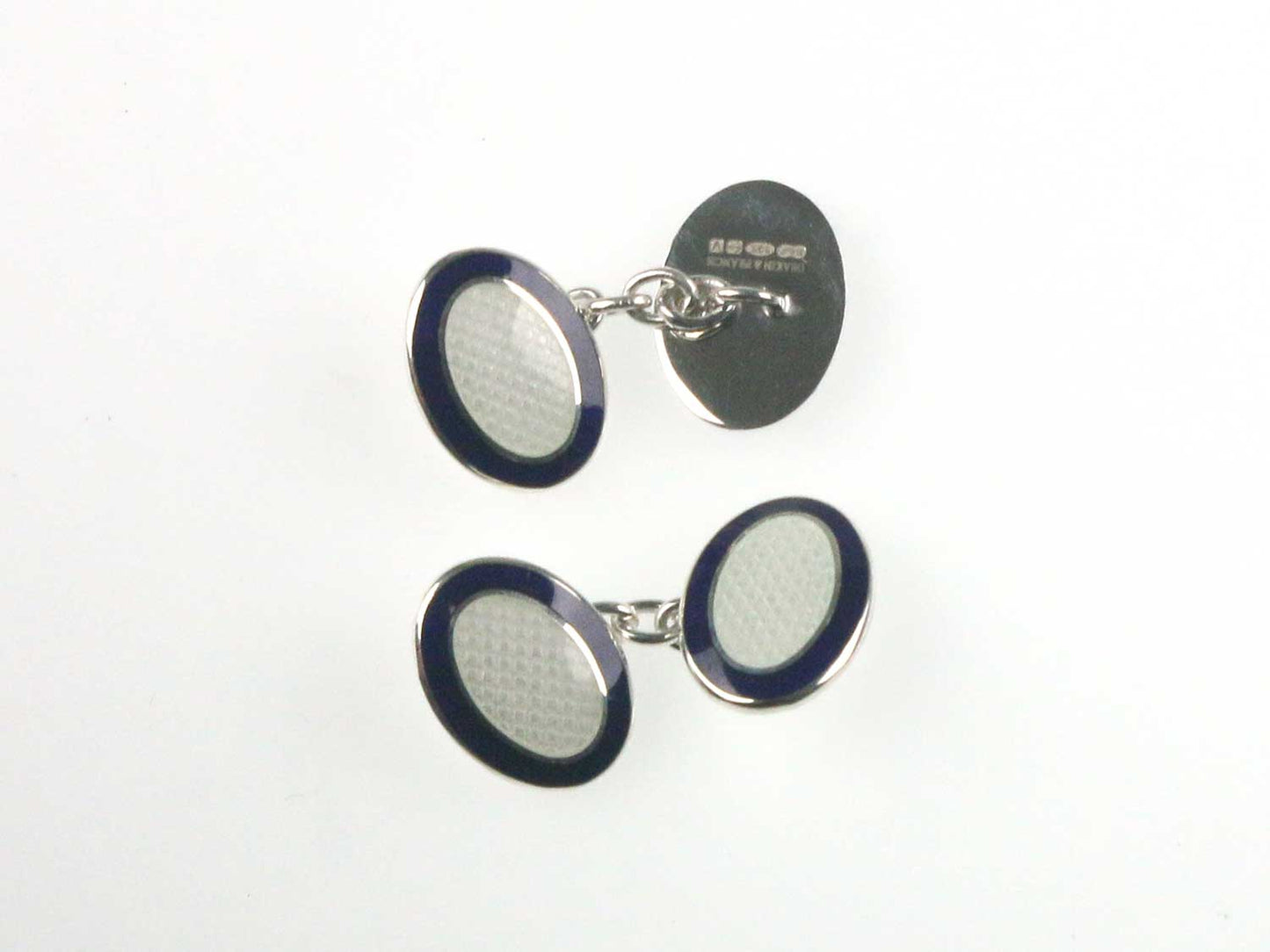 Imperial Sterling Silver & Vitreous Enamel Cufflinks