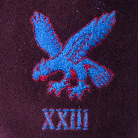 Regimental Velvet Slippers XV close