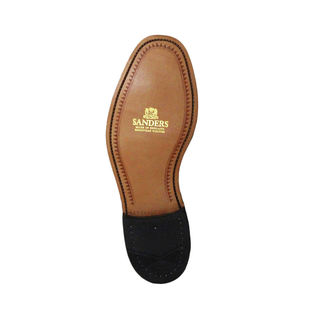 GUILDFORD Wide Black Half Brogue Gibson Sole
