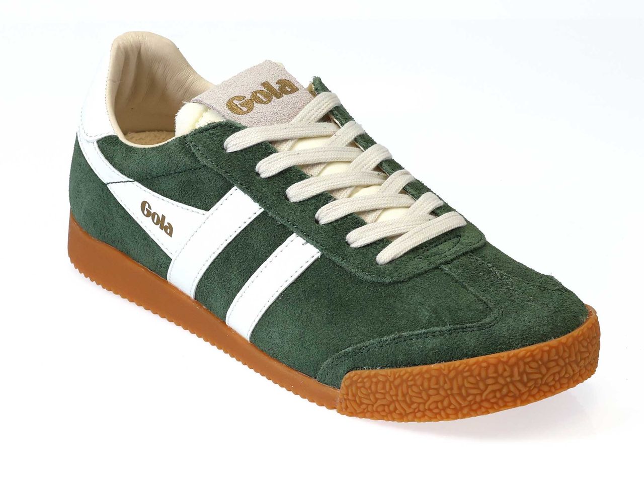 Evergreen and White Ladies Gola Trainer