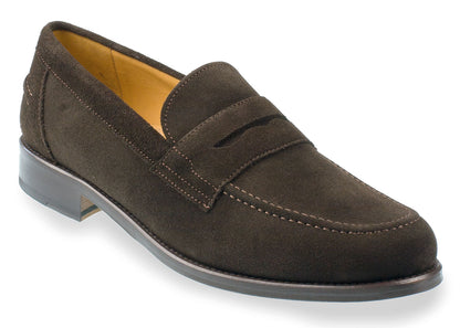 Avon - Mens Chocolate Suede Calf Loafer