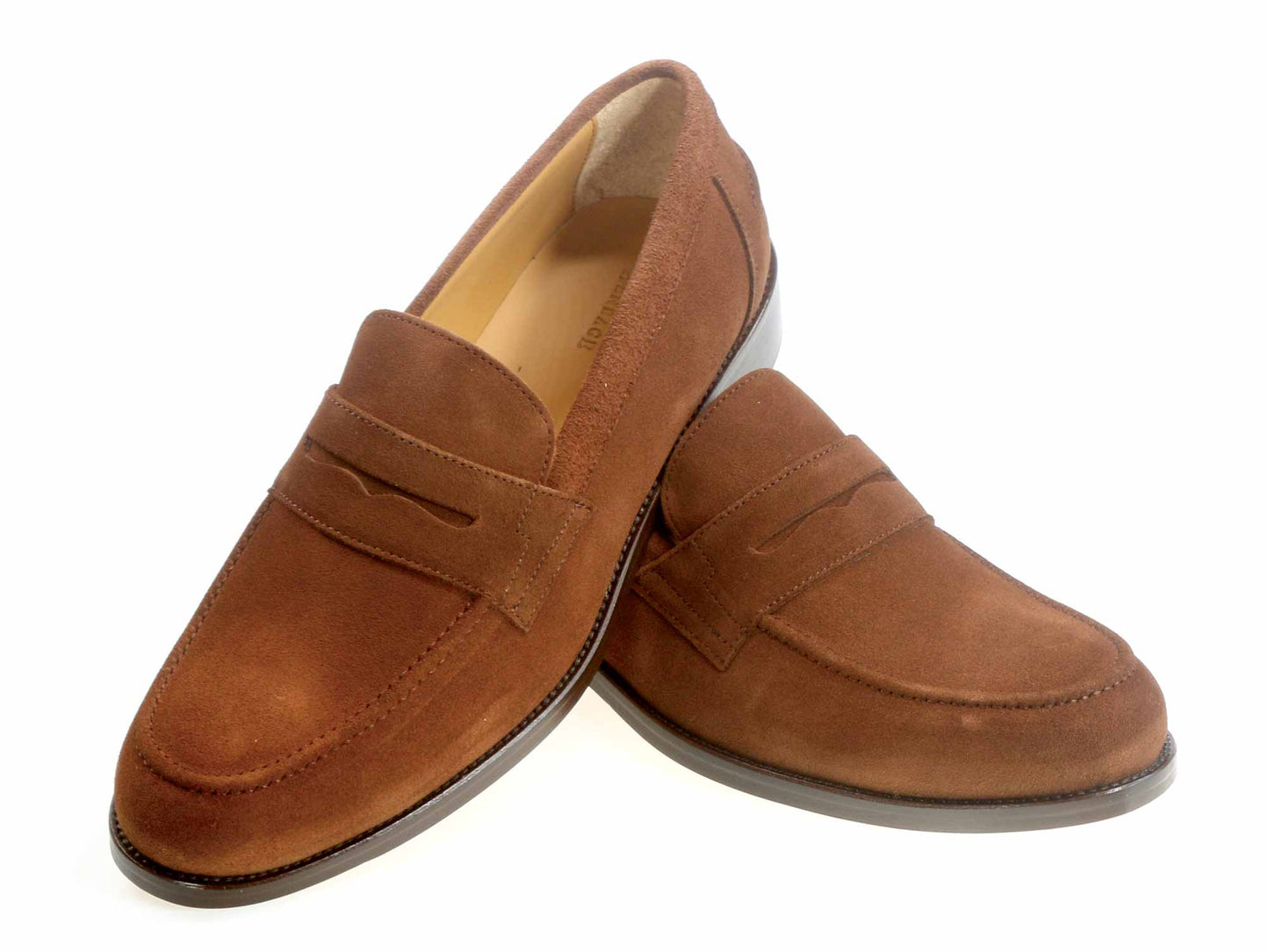 Avon Mens Tobacco Suede Calf Loafer