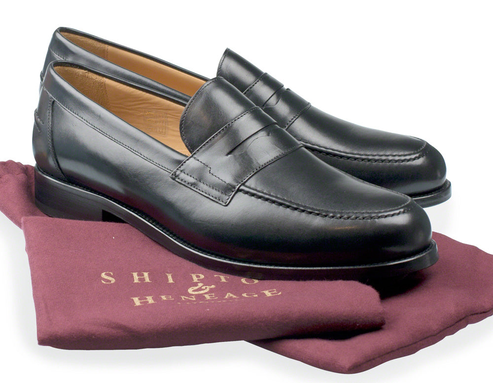 Axe - Mens Black Calf Loafer Pair 2