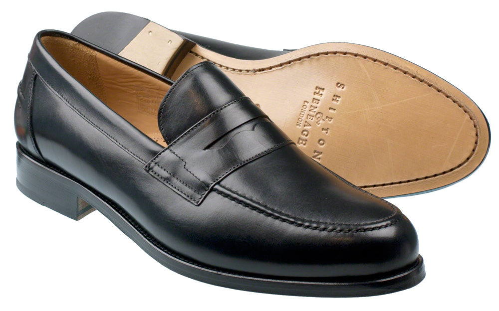 Axe - Mens Black Calf Loafer Pair