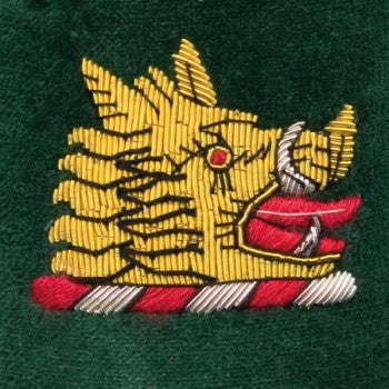 Family Crest Velvet Cushion Close II