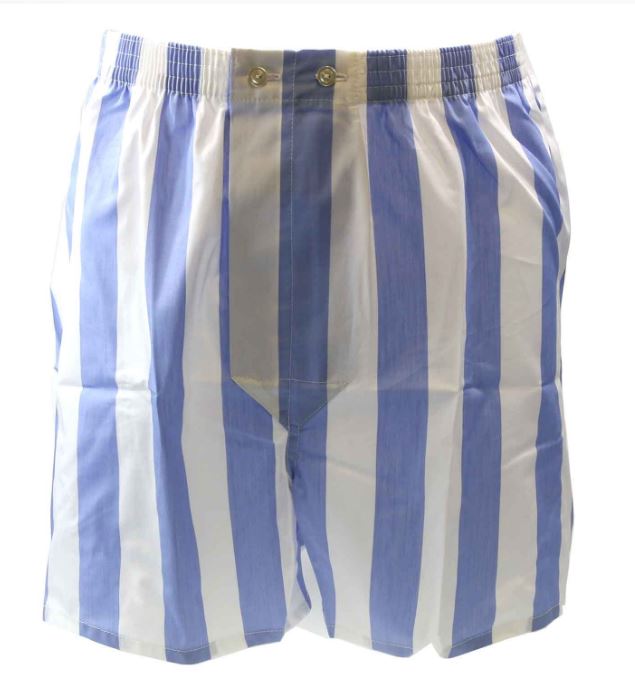 Mens Boat Stripe Cotton Boxer Shorts