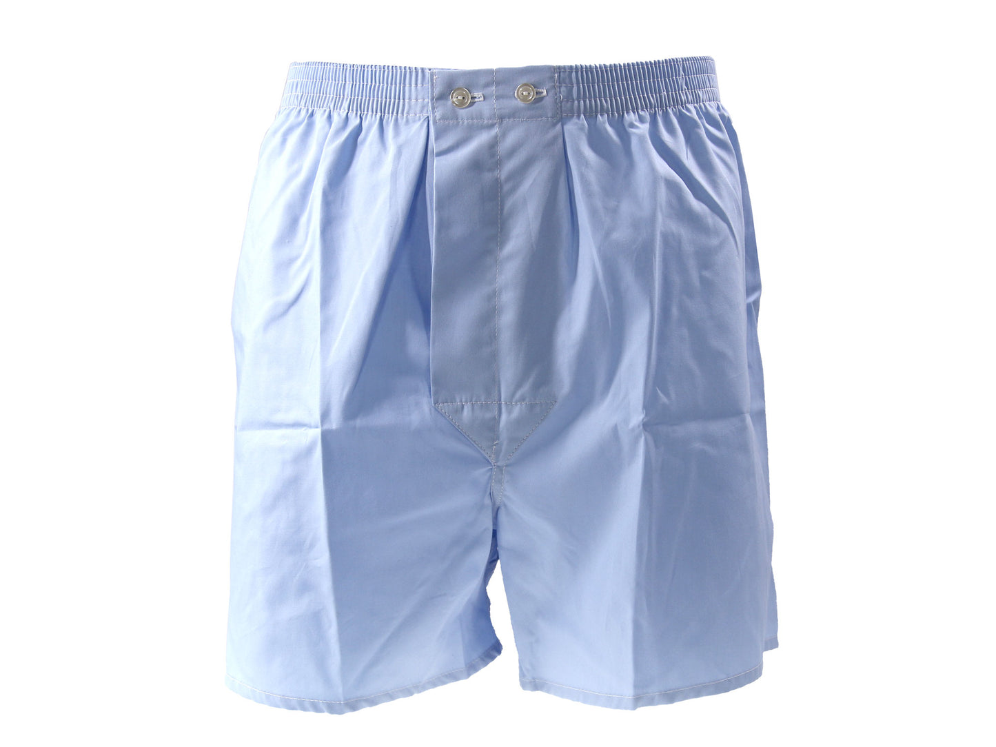 Mens Plain Blue Cotton Boxer Shorts
