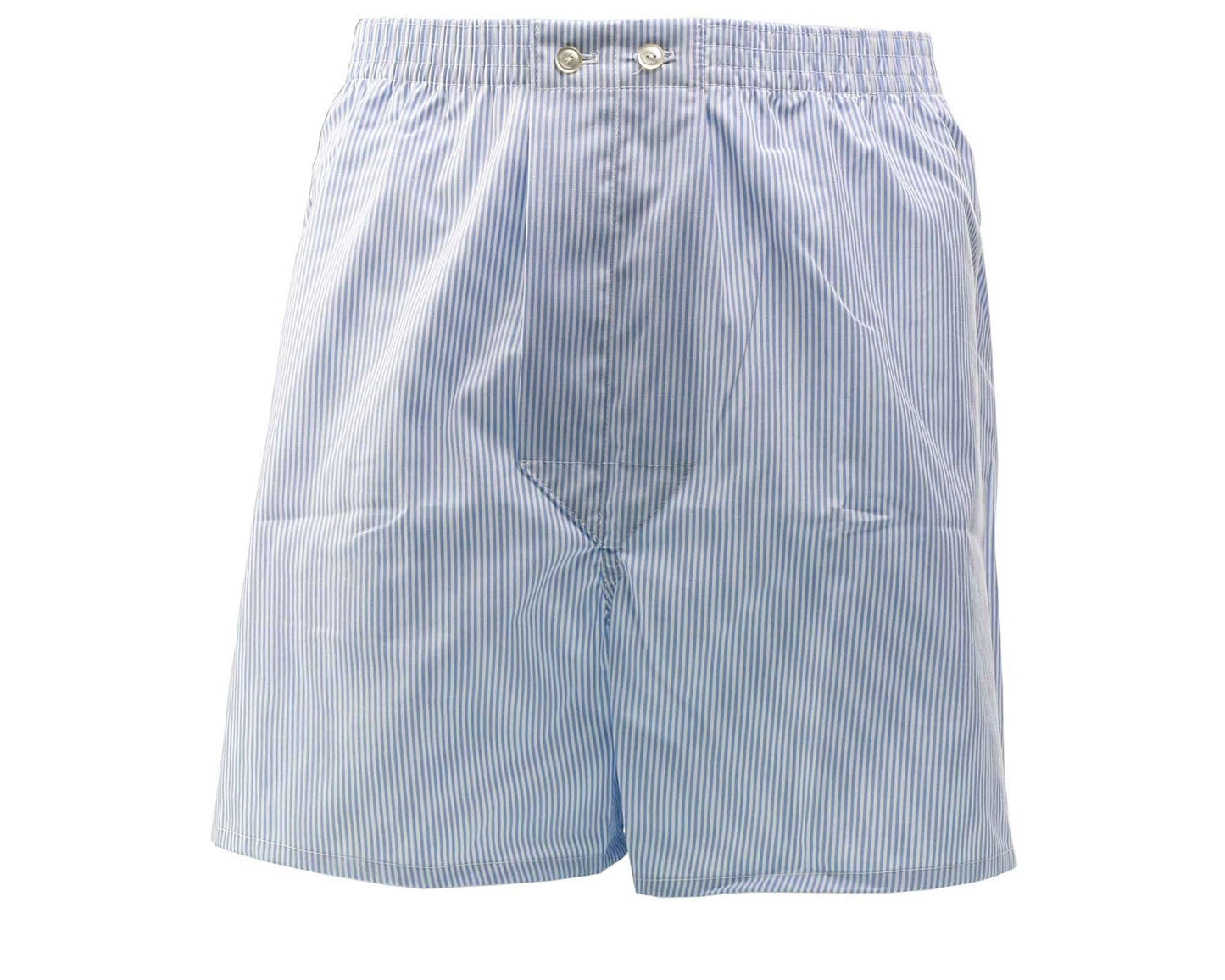 Mens Boxer Shorts Pin Stripe Blue