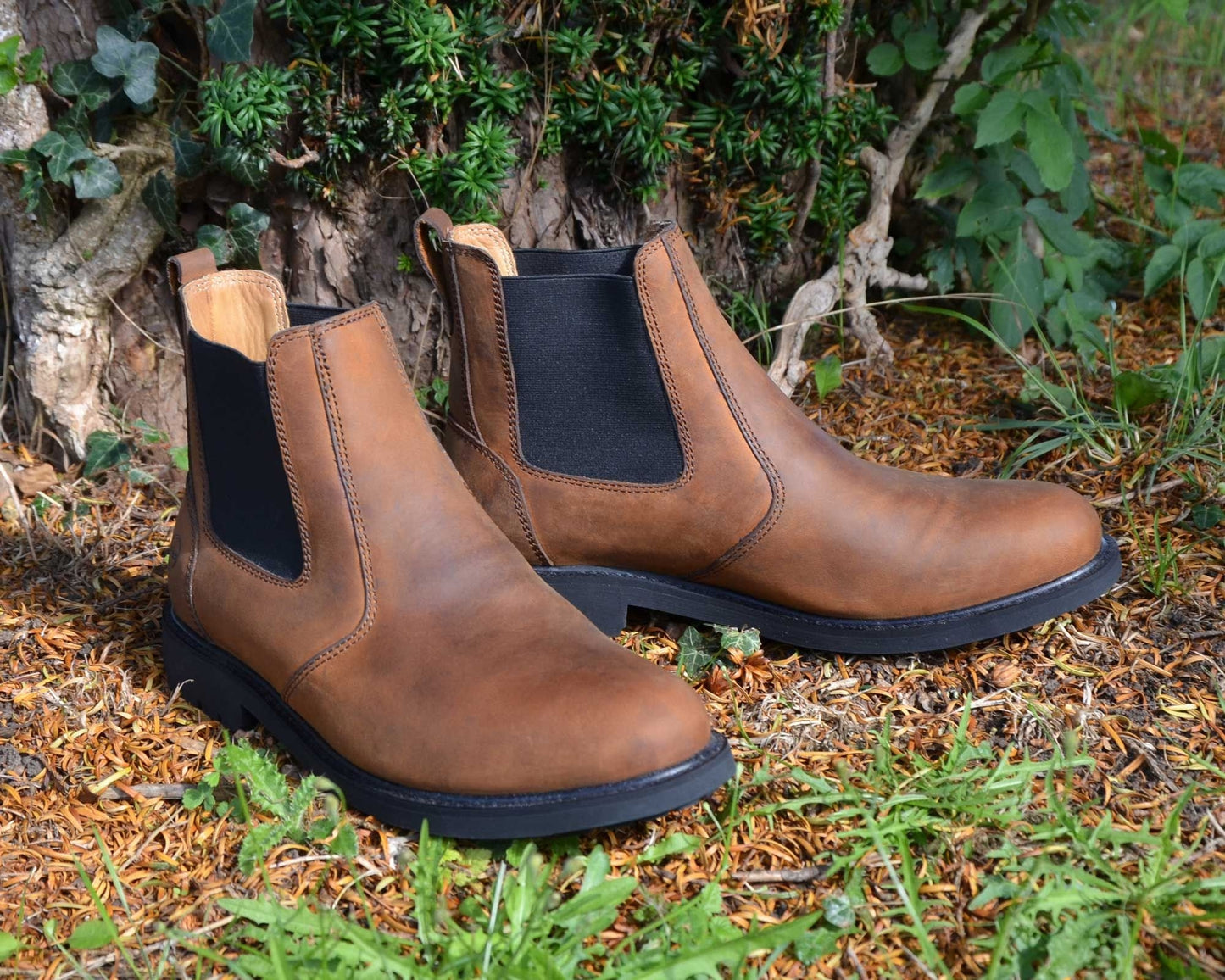 Brecon - Mens Sand Nubuck Dealer Boots