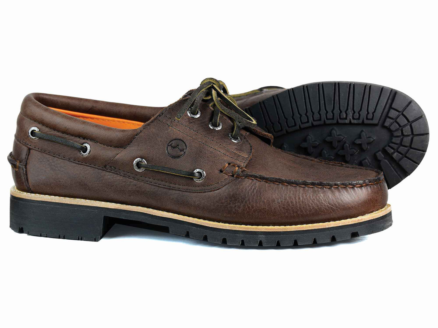 Cutter Mens Dark Brown Deck Shoe