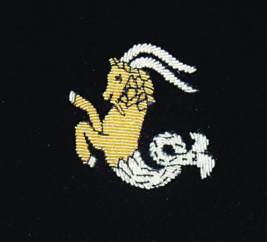 Capricorn Embroidered Velvet Slipper