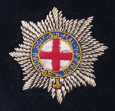 Regimental Velvet Slippers VII close Coldstream Guards
