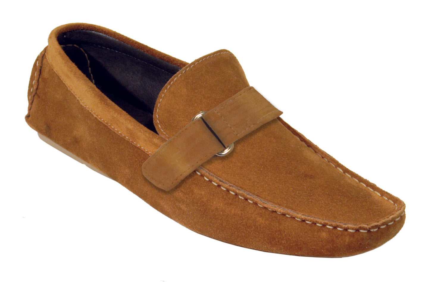 CORSICA Light Brown Suede driving shoe UK 6