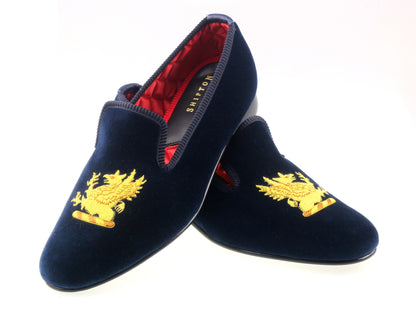 Family Crested Velvet Slippers III