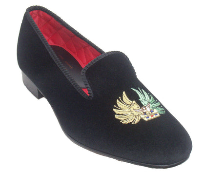 Family Crested Velvet Slippers IV