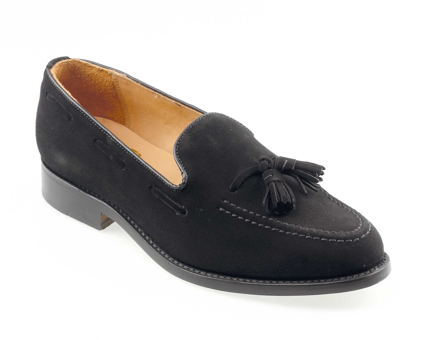 FINCHLEY Black Suede Tassel Loafer
