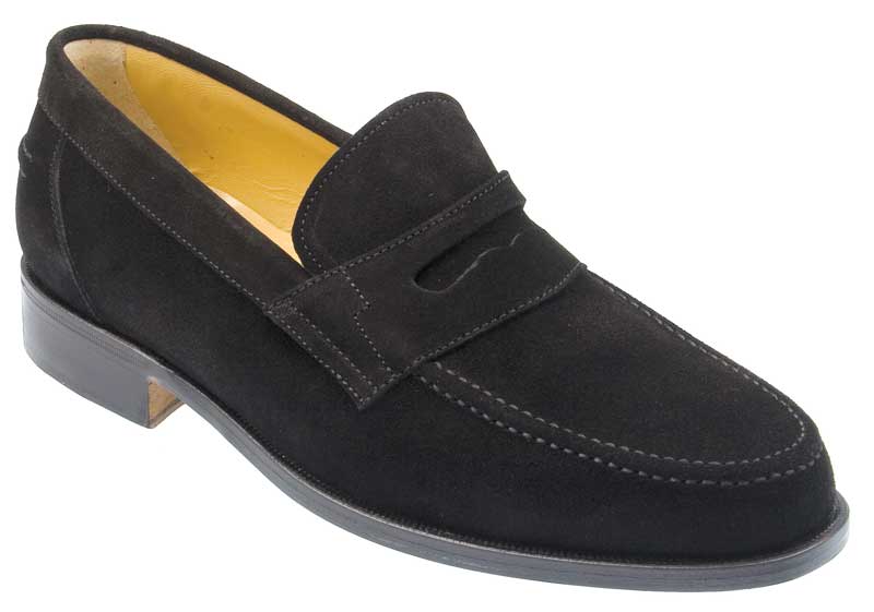 Cherwell Mens Black Suede Loafer