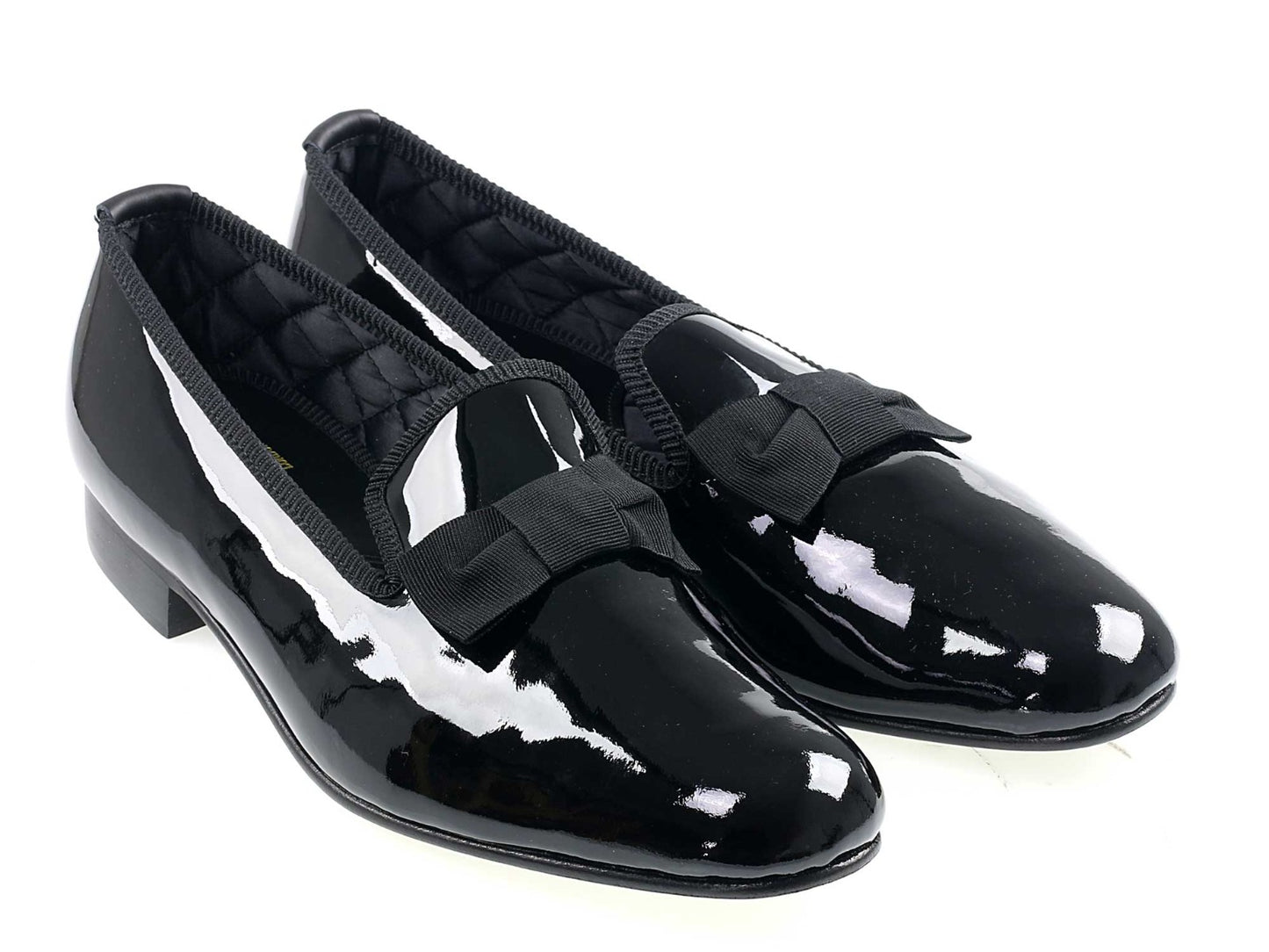 Mens Black Patent Albert- UK 6.5