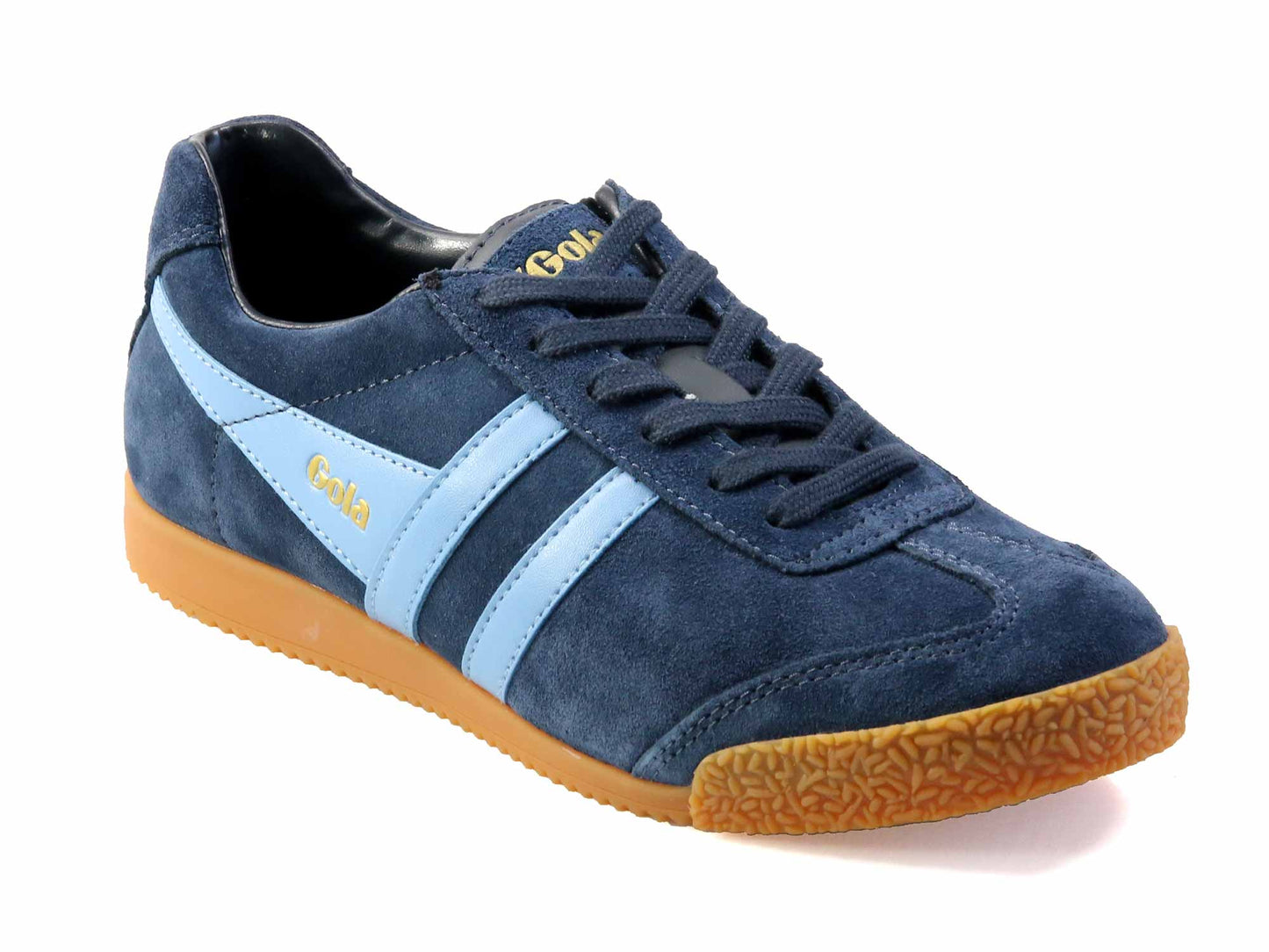 Harrier Ladies Navy and Cornflower Suede Classic Trainers
