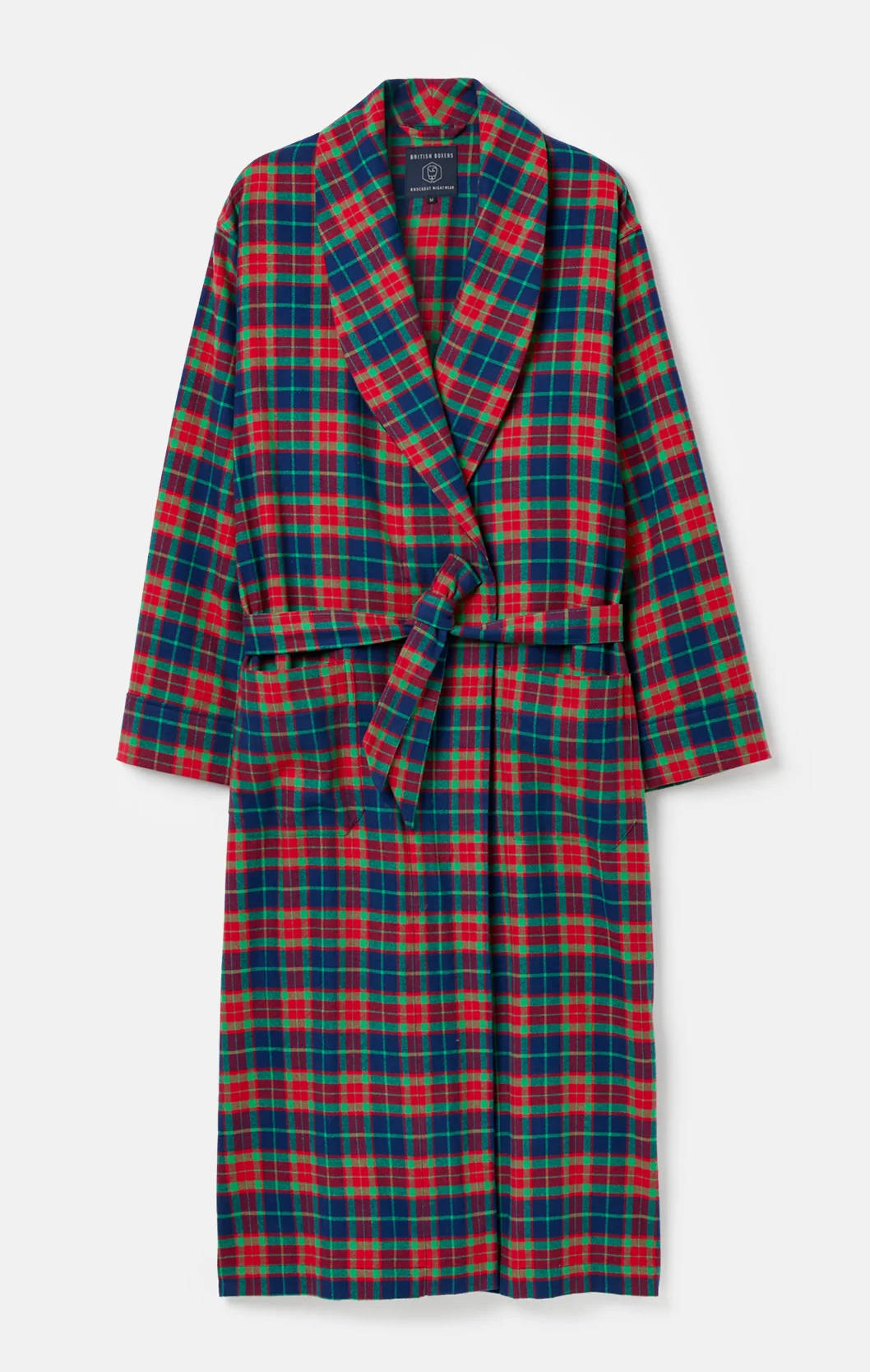 Mens Cairngorm Tartan Brushed Cotton Dressing Gown