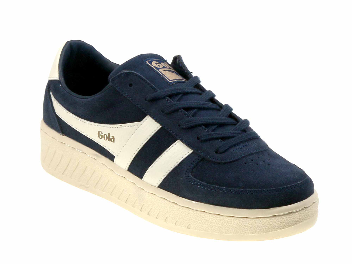 Grandslam Ladies Navy Off White Suede Trainers