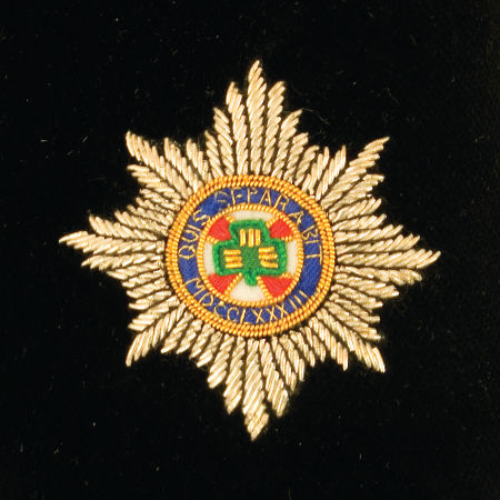 Regimental Velvet Slippers XVIII close Guards
