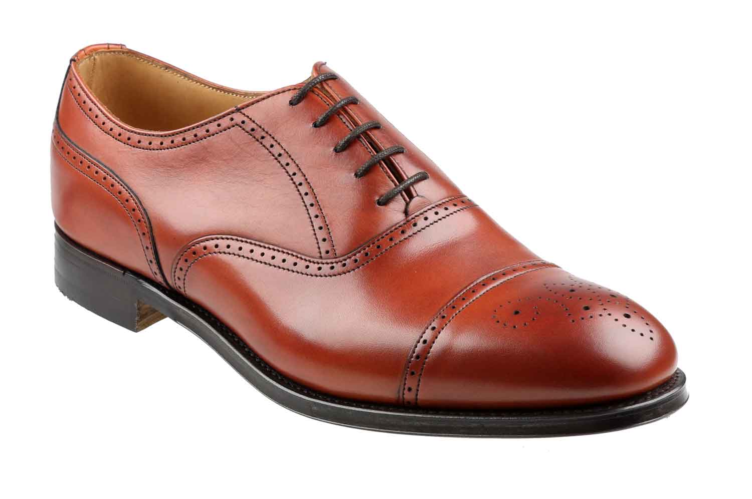 Harris Brown Calf Half Brogue Side