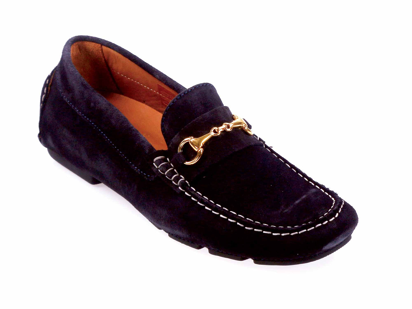 ISOLA Mens Navy Suede Driving Shoe
