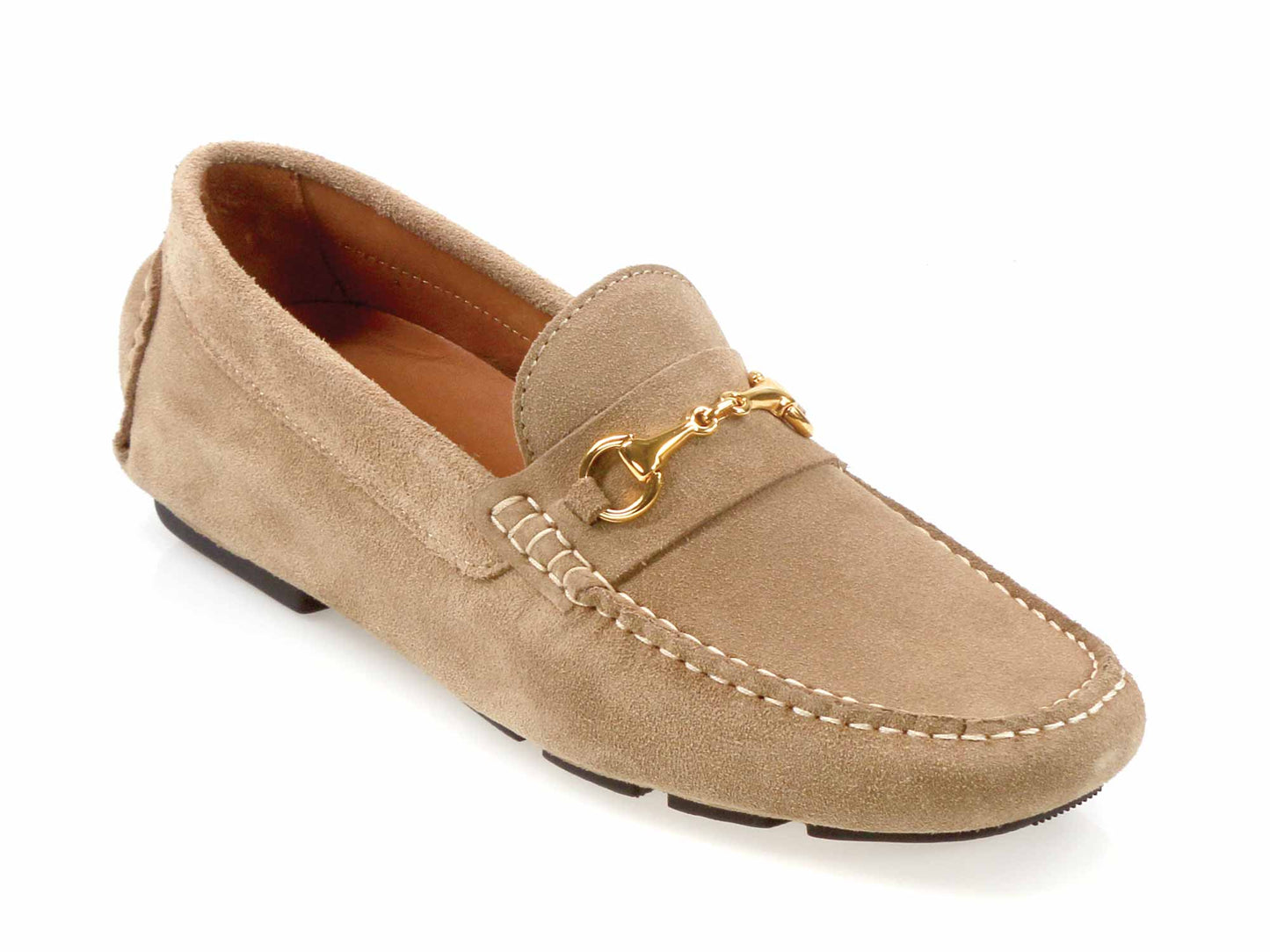 ISOLA Mens Light Khaki Suede Driving Shoe