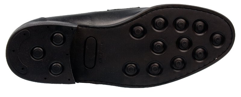 Crane Mens Black Loafer Sole