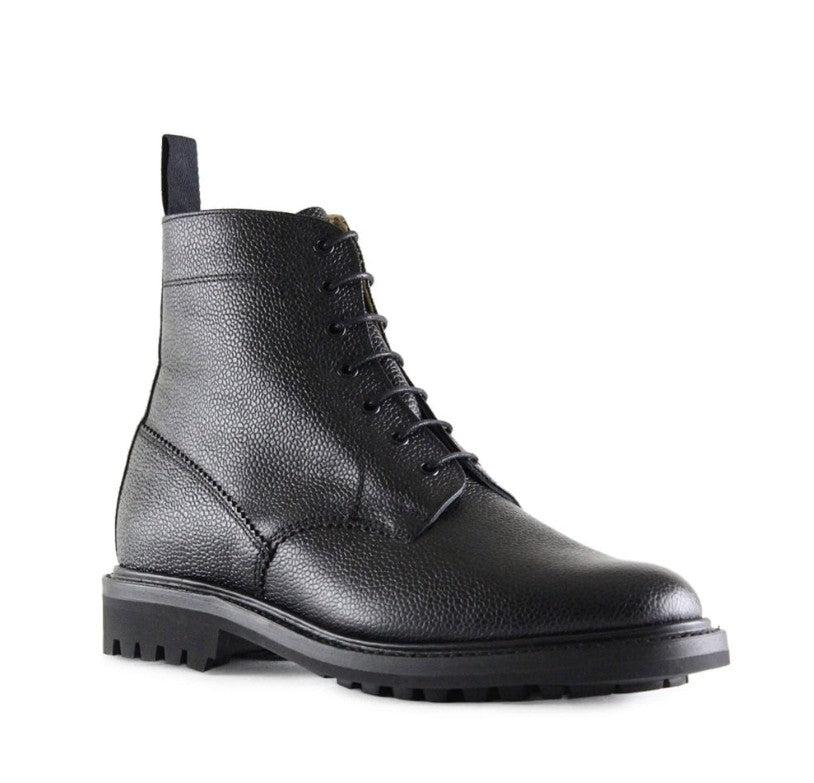 Kelso Black Boot Commando Sole