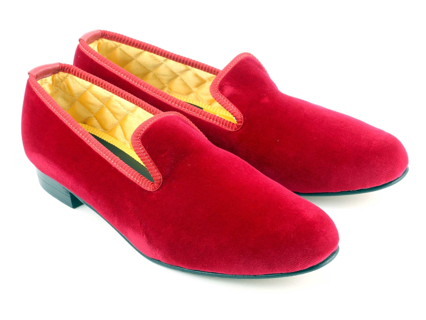 Ladies Red Velvet Slipper - UK 8.5