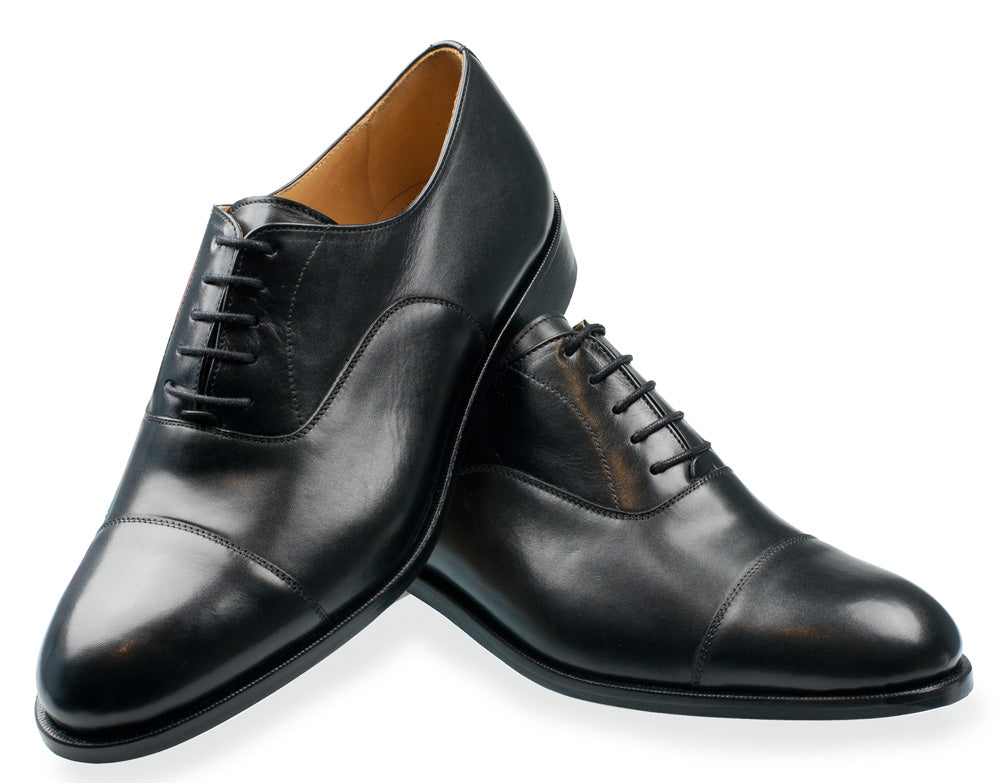Leven WIDE Mens Black Oxfords II