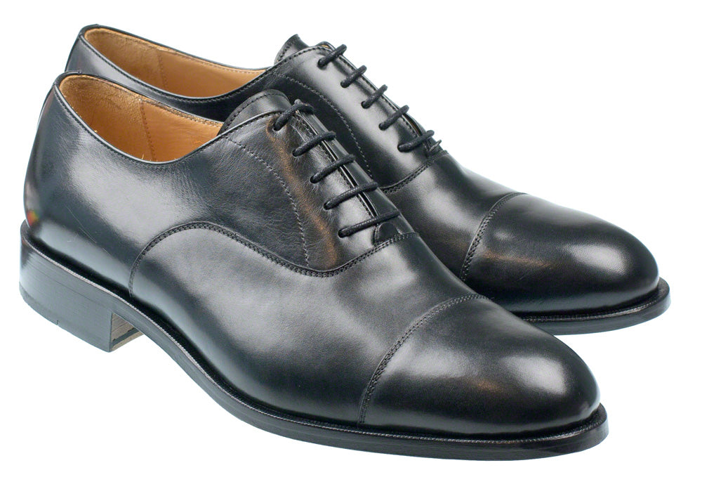 Leven Mens Black Oxfords III
