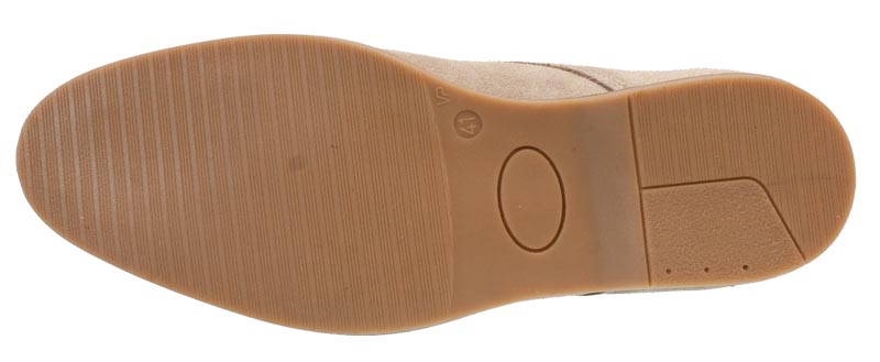 LIPARI - Mens Suede Summer Derby Fawn Suede Sole