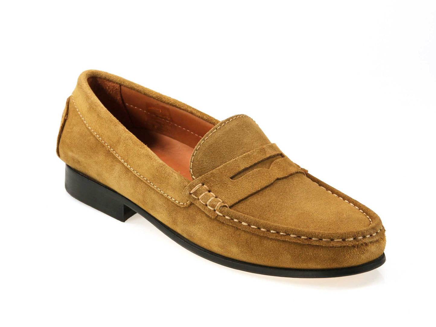 Livia Ladies Khaki Brown Suede Loafer