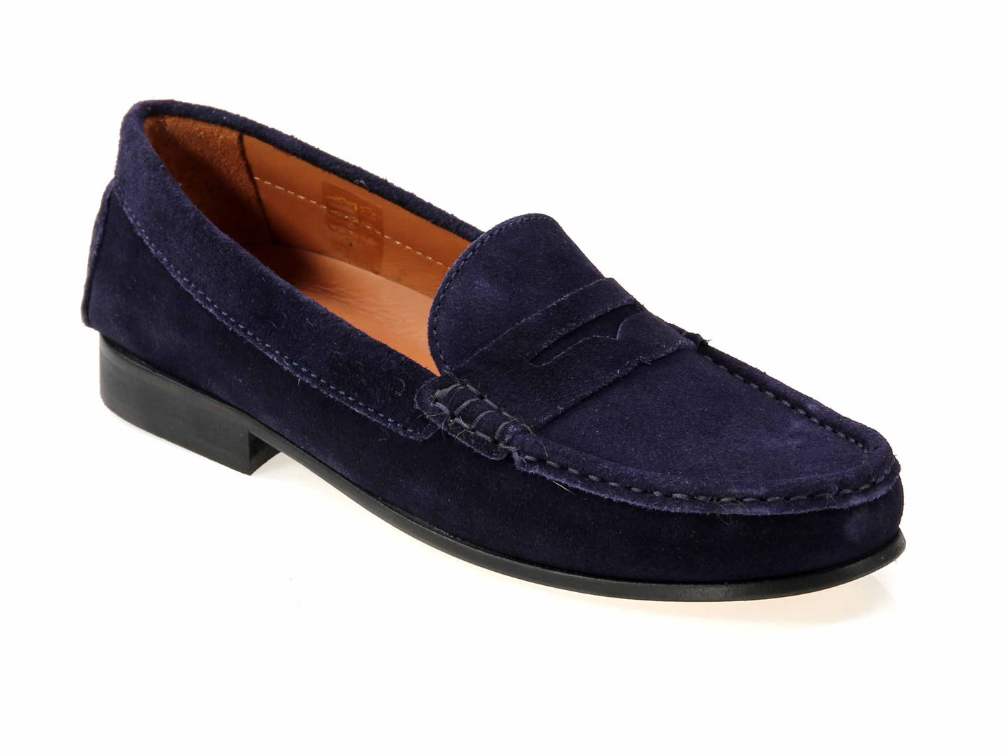 Livia Ladies Navy Suede Loafer