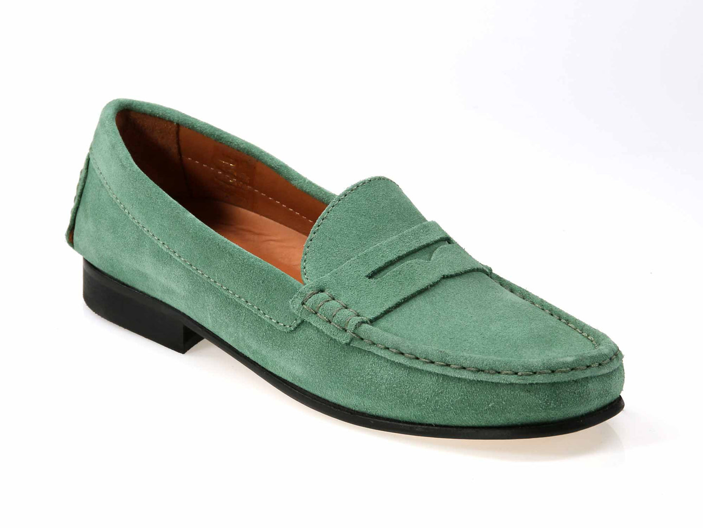 Livia Ladies Sage Suede Loafer
