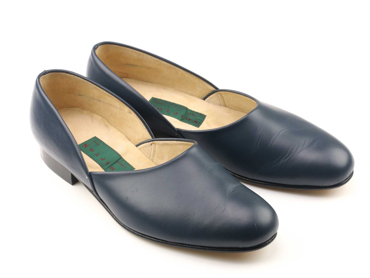 Mens Blue Leather Grecian - UK 7.5