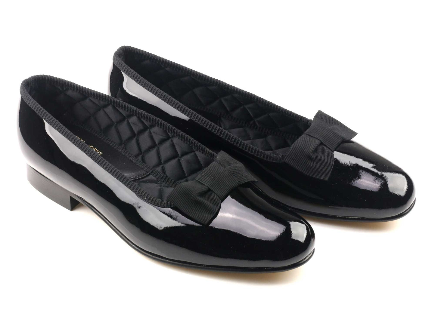 Mens Black Patent Pump - UK 9.5