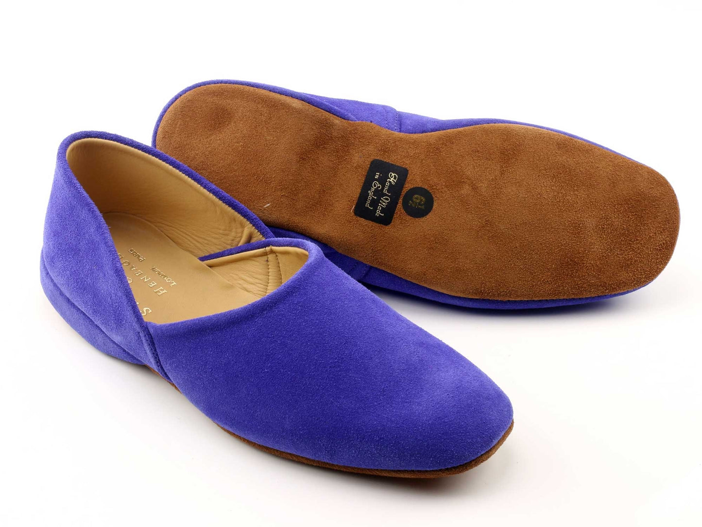 Mens Purple Suede Grecian - UK 6.5