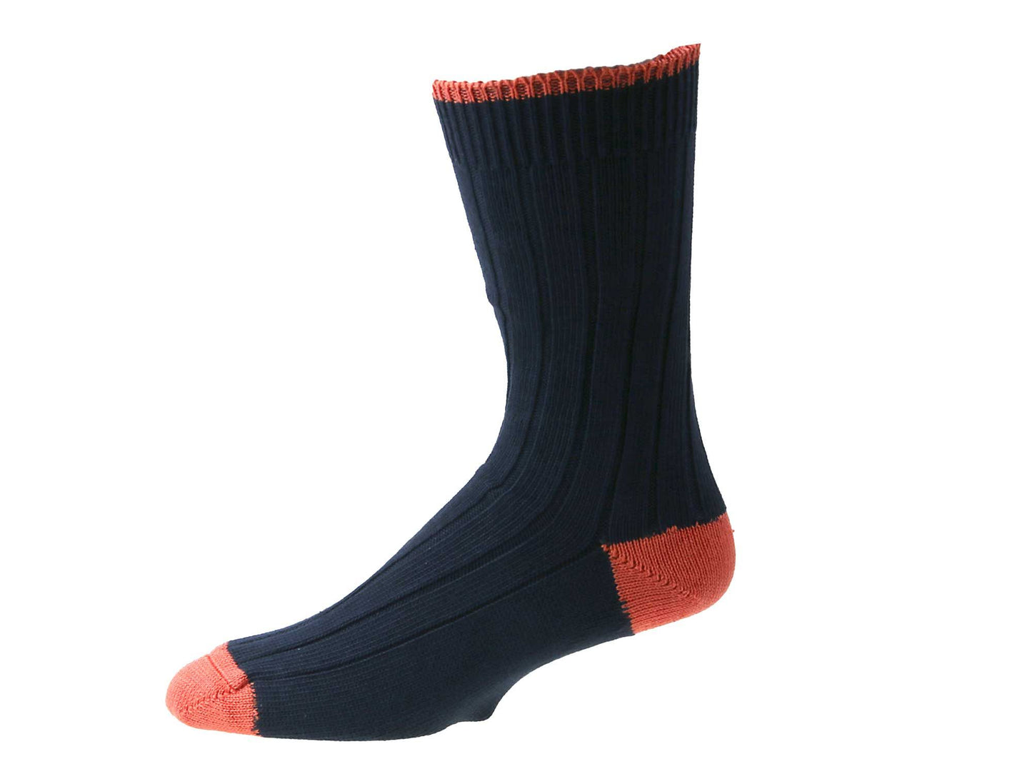 navy and mandarin
