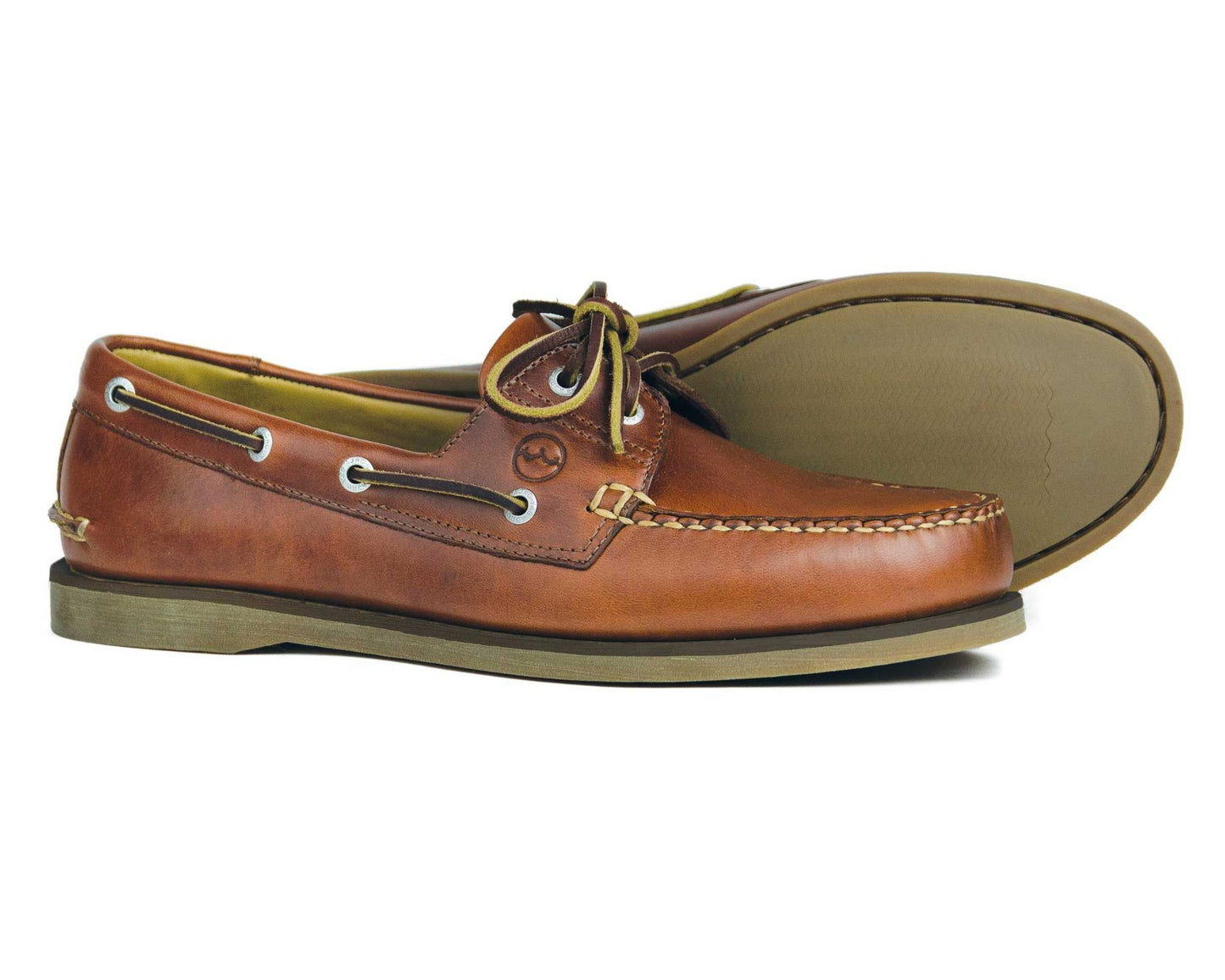 Newport Mens Chestnut Brown Deck Shoe