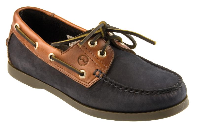 Schooner Mens Navy Nubuck Sailing Shoe