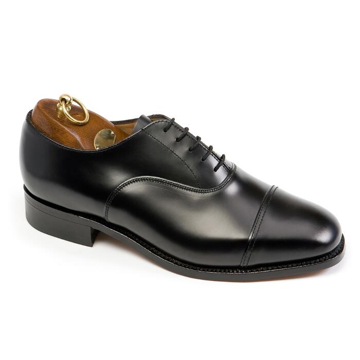 OXFORD Wide Black Plain Cap Oxford