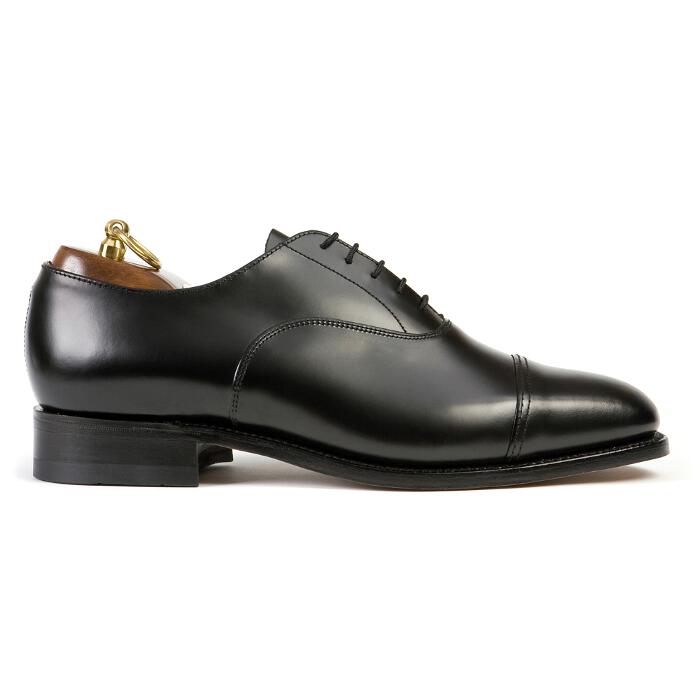 OXFORD Wide Black Plain Cap Oxford Side