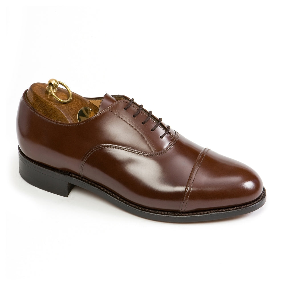 OXFORD Wide Fitting Brown Plain Cap Oxford