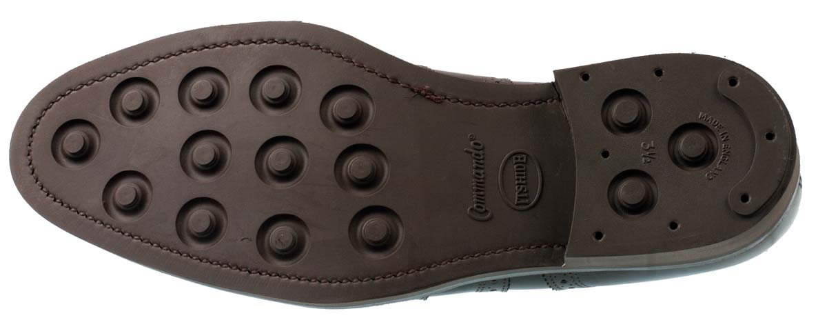 Oslo Brown Brogue Rubber sole