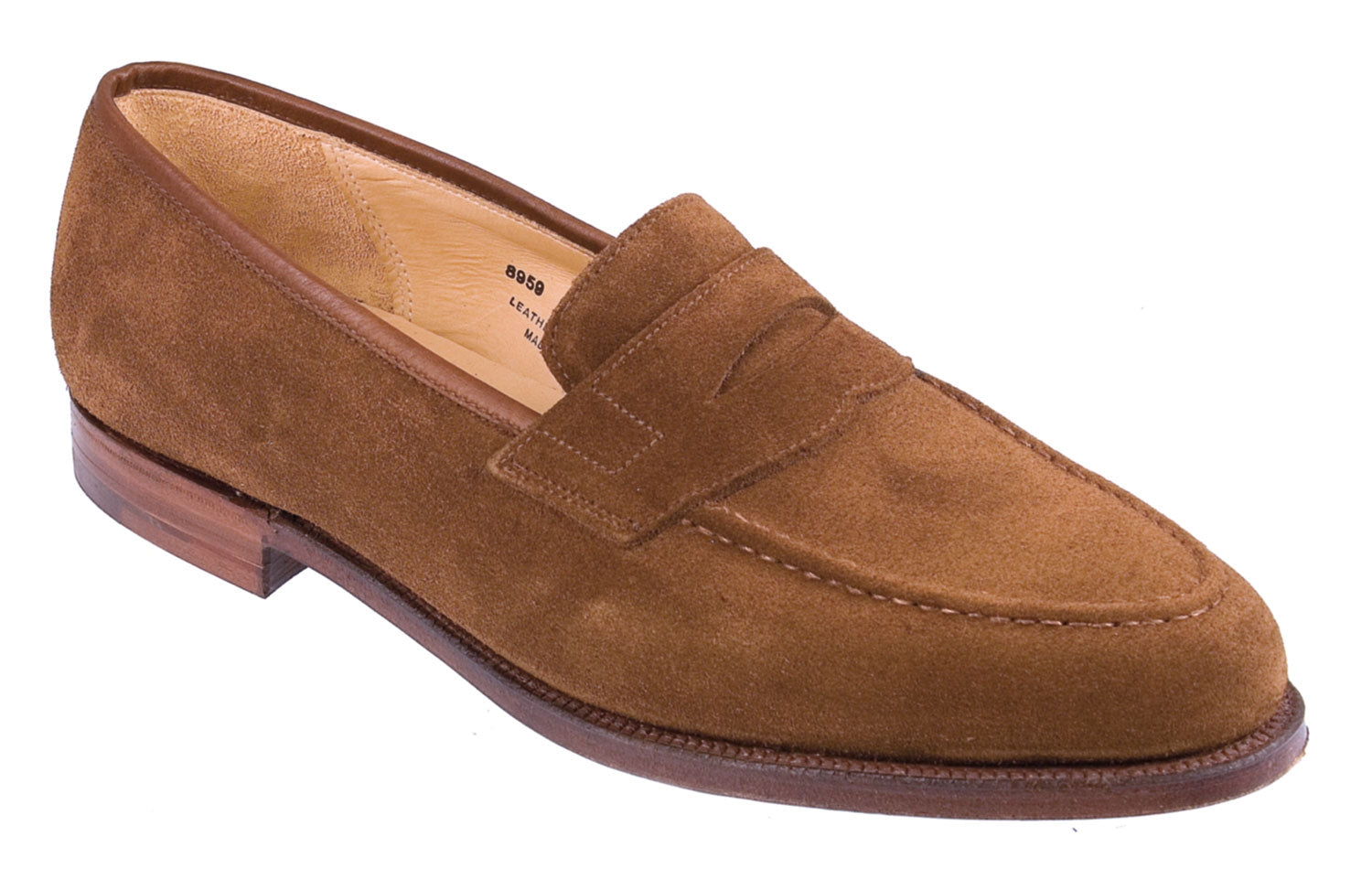 Wilton Mens Autumnt Brown Suede English Penny Loafer